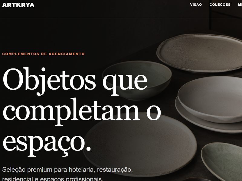 Página inicial de ARTKRYA
